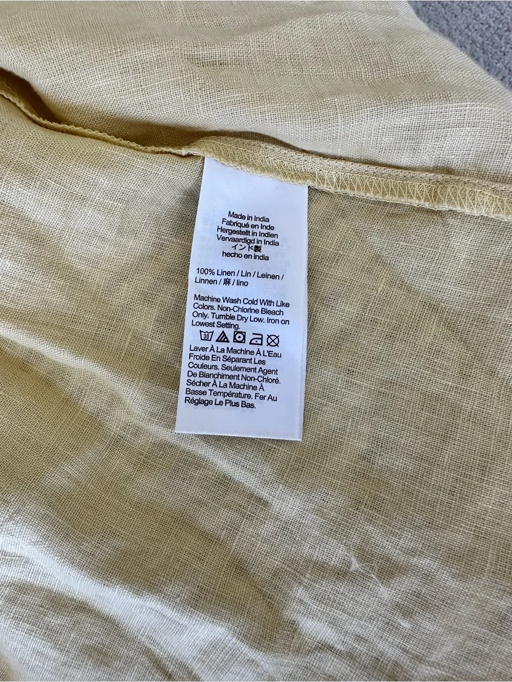 J. Crew Yellow High-Low Slip Dress